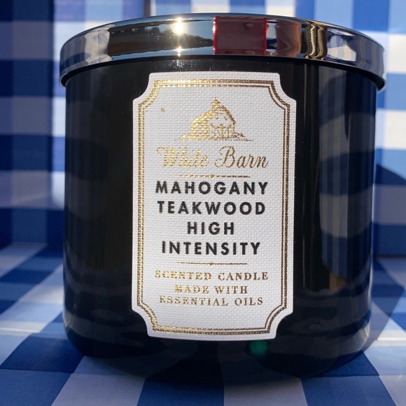 Mahogany Teakwood 3-Wick Bath & Body Works Candle - Picture 2 of 6